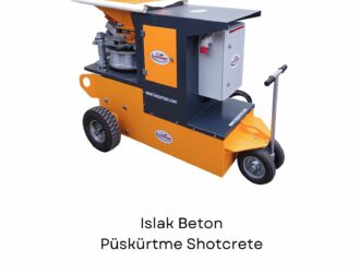 ıslak beton püskürtme shotcrete